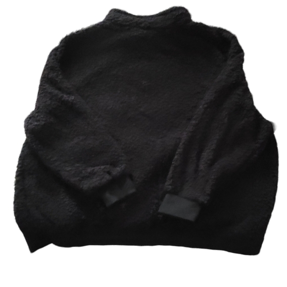 Zim & Zoe Black 1/4 Zip Fleece Jacket Size 30/32 - Picture 2 of 8